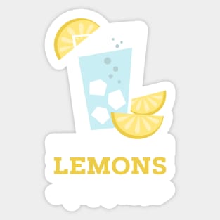 NSPIRATIONAL QUOTE / VODKA: When Life Gives You Lemons Sticker